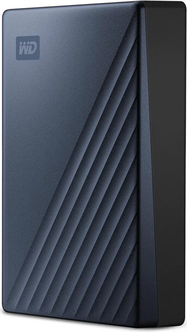 Alt view image 4 of 7 - WD 6TB My Passport Ultra Portable Storage External Hard Drive USB-C for PC/Windows (WDBEJA0060BBL-WESN ) Blue