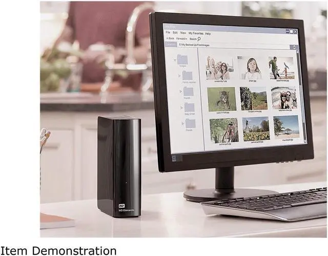 Alt view image 4 of 5 - WD Elements 24TB Desktop External Hard Drive WDBWLG0240HBK-NESN Black
