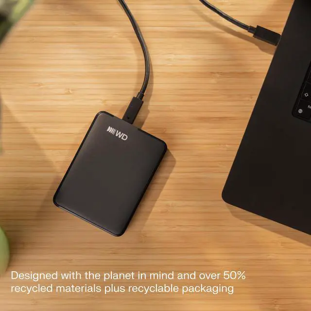 Alt view image 6 of 6 - Western Digital 2TB Elements Hard WD|WDBDTV0020BBK-WESN R USB 3.2 Gen 1/USB 3.0 (USB 2.0 compatible) Model WDBDTV0020BBK-WESN