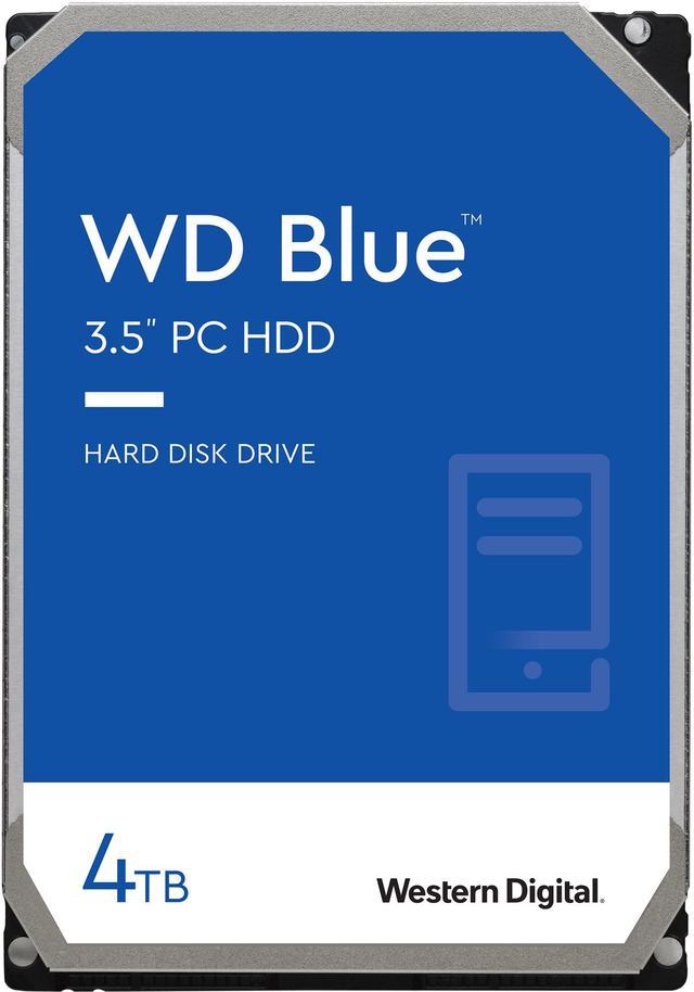 WD Blue 4TB Desktop Hard Disk Drive - 5400 RPM SATA 6Gb/s 64MB Cache 3.5  Inch - WD40EZRZ