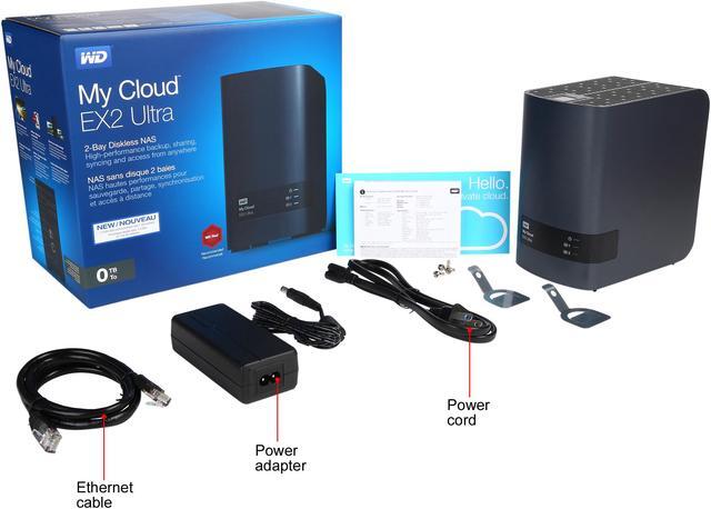 Alt view image 11 of 10 - WD Diskless My Cloud EX2 Ultra NAS - Network Attached Storage - Dual-Core Processor (WDBVBZ0000NCH-NESN)