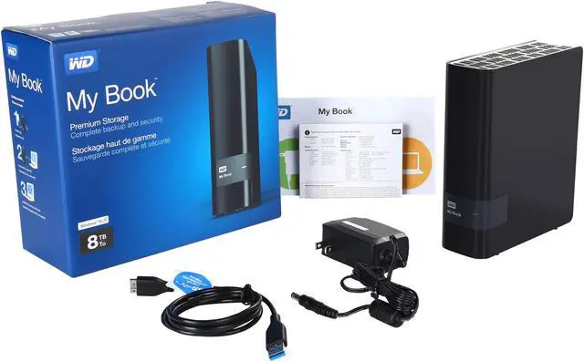 Alt view image 6 of 6 - WD 8TB My Book Desktop External Hard Drive - USB 3.0 - WDBFJK0080HBK-NESN