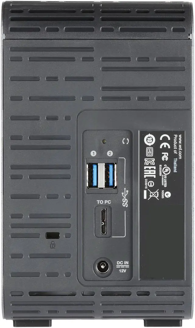 Alt view image 4 of 7 - WD 16TB My Book Duo Desktop RAID External Hard Drive USB 3.0 - WDBLWE0160JCH-NESN