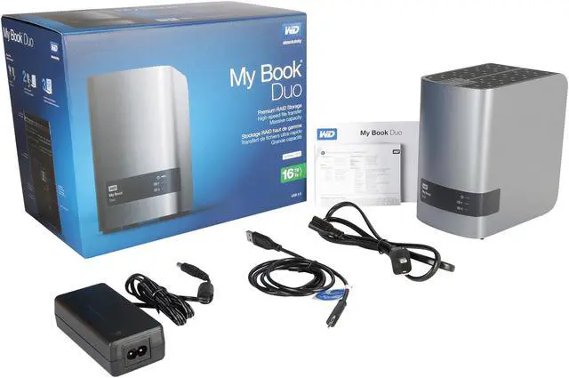 Alt view image 7 of 7 - WD 16TB My Book Duo Desktop RAID External Hard Drive USB 3.0 - WDBLWE0160JCH-NESN
