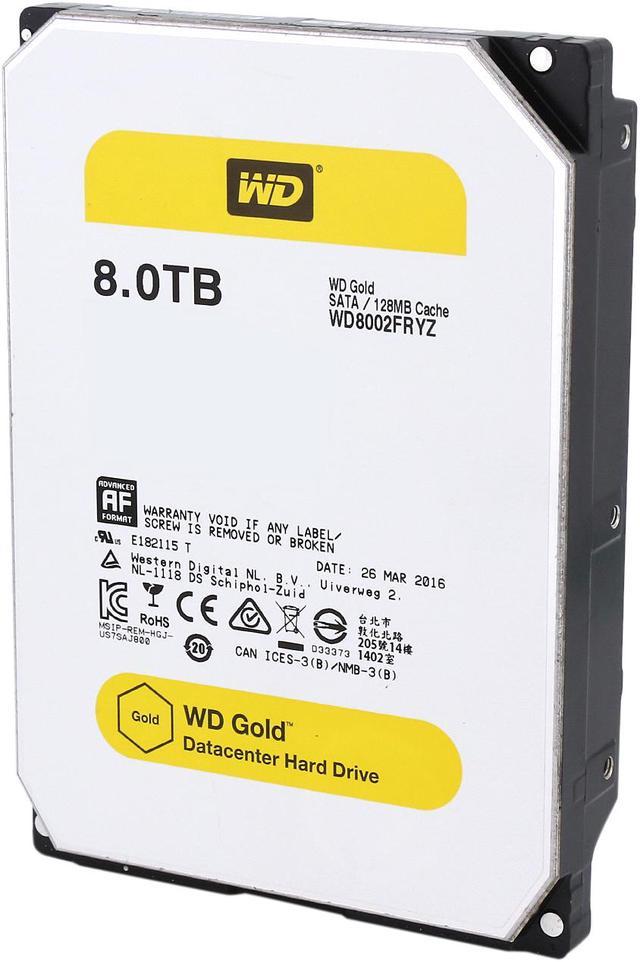WD Gold 8TB Enterprise Class Hard Disk Drive - 7200 RPM Class SATA