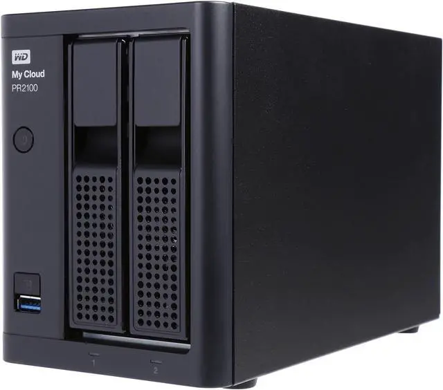 Main image of WD 8TB My Cloud PR2100 Pro Series w/ Transcoding, NAS - Quad-core Processor & 4GB RAM (WDBBCL0080JBK-NESN)