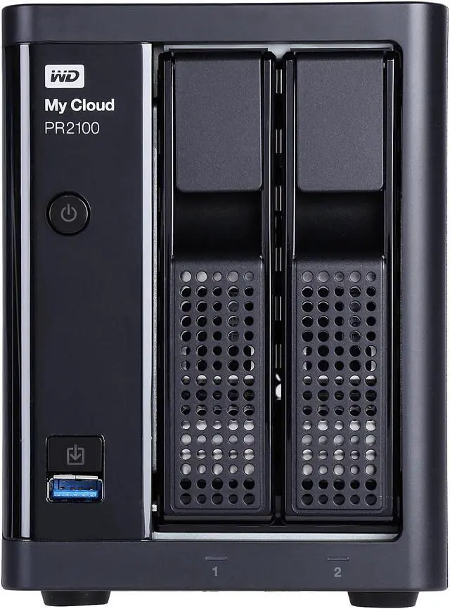 Alt view image 3 of 11 - WD 8TB My Cloud PR2100 Pro Series w/ Transcoding, NAS - Quad-core Processor & 4GB RAM (WDBBCL0080JBK-NESN)