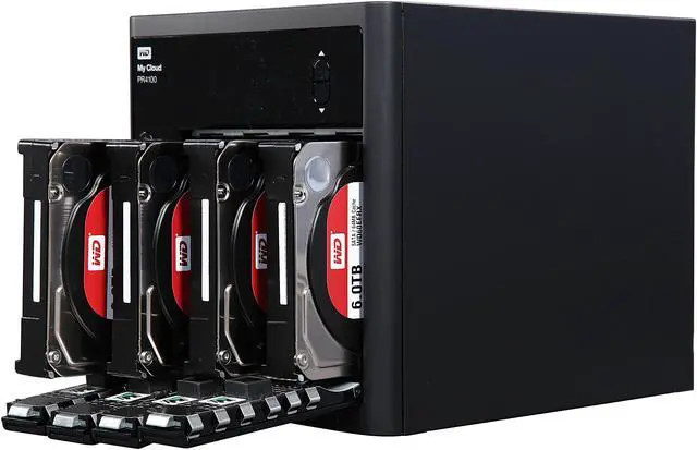 Alt view image 5 of 6 - WD 24TB My Cloud PR4100 Pro Series Media Server w/ Transcoding for Mac/PC & iOS/Android, NAS (WDBNFA0240KBK-NESN)