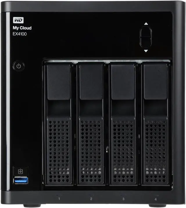Alt view image 3 of 10 - WD 32TB My Cloud EX4100 Expert Series for Mac/PC & iOS/Android - NAS (WDBWZE0320KBK-NESN)