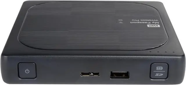 Alt view image 5 of 7 - WD 3TB My Passport Wireless Pro Portable External Hard Drive - WiFi AC, SD, USB 3.0 - WDBSMT0030BBK-NESN