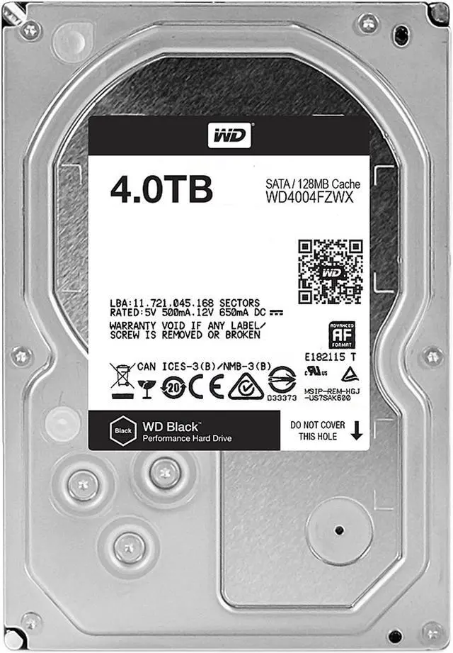Alt view image 2 of 3 - WD Black 4TB Performance Desktop Hard Disk Drive - 7200 RPM SATA 6Gb/s 128MB Cache 3.5 Inch - WD4004FZWX