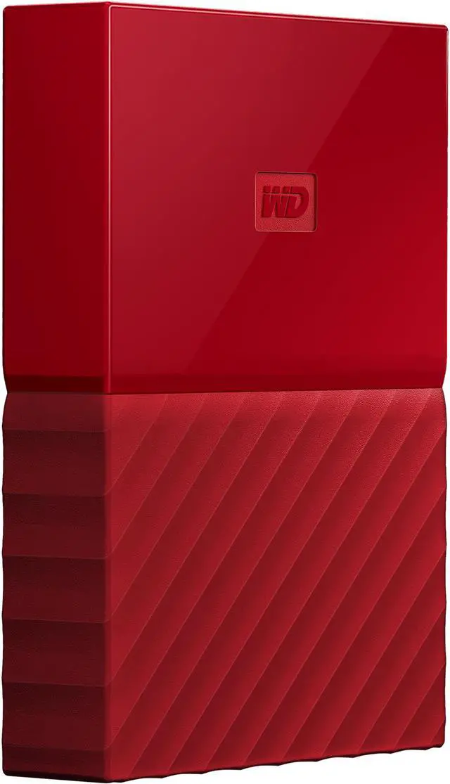 Main image of WD 2TB My Passport Portable Hard Drive USB 3.0 Model WDBYFT0020BRD-WESN Red