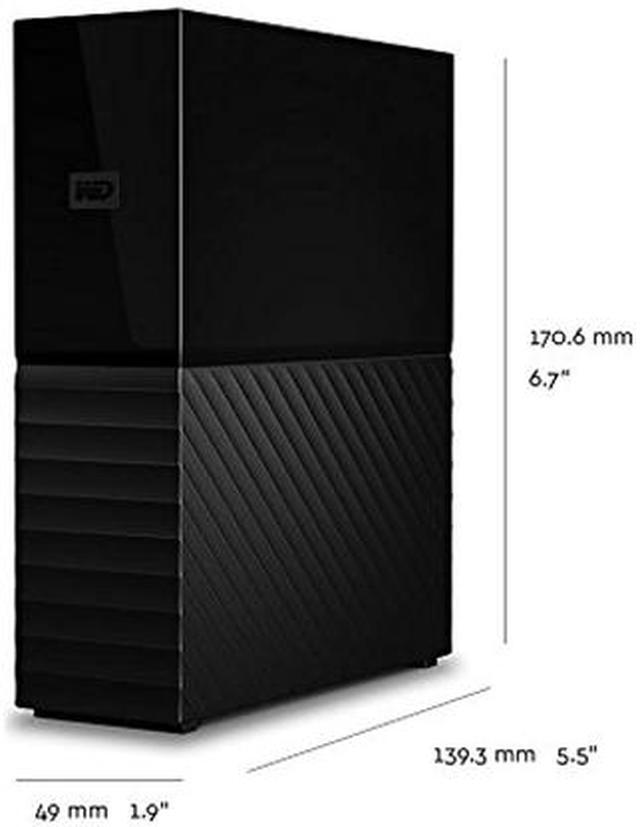 Alt view image 6 of 9 - WD My Book 6TB Desktop External Hard Drive for Windows/Mac/Laptop, USB 3.0 Black (WDBBGB0060HBK-NESN)