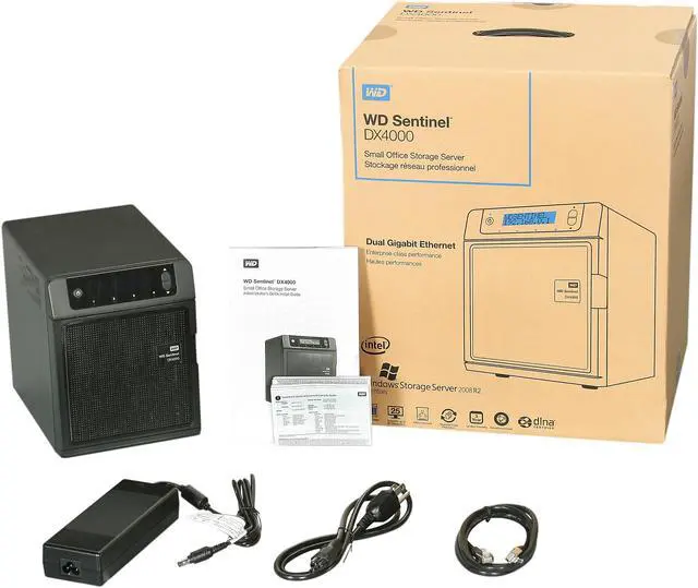 Alt view image 10 of 10 - WD Sentinel DX4000 12TB (4x3TB) Small Business Storage Server NAS  WDBLGT0120KBK-NESN