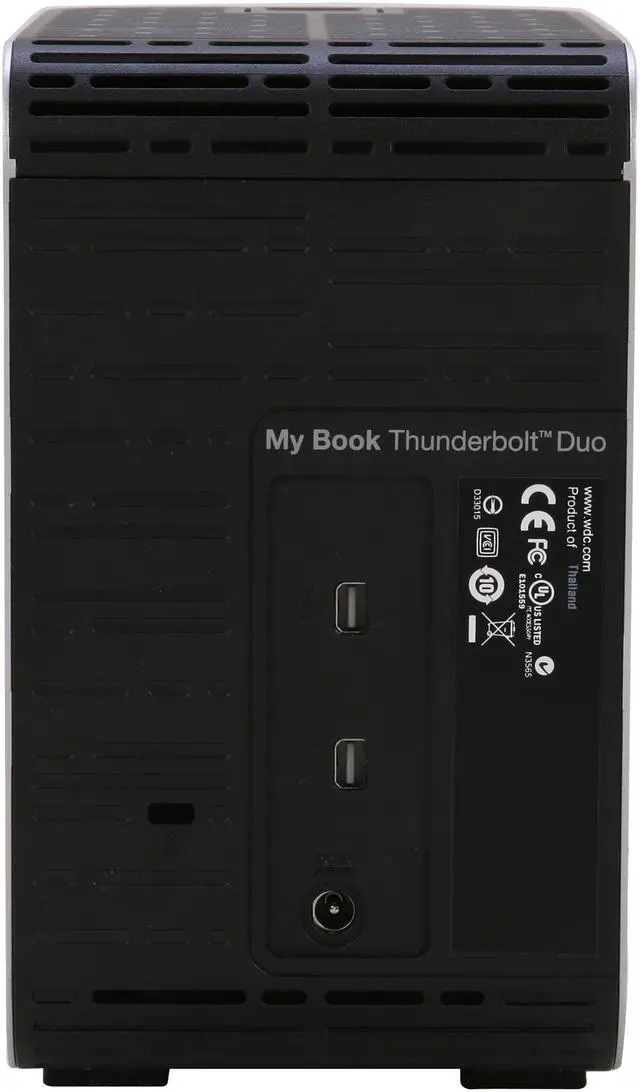 Alt view image 4 of 5 - Western Digital My Book Thunderbolt Duo 6TB 3.5" Thunderbolt Dual-drive Storage System