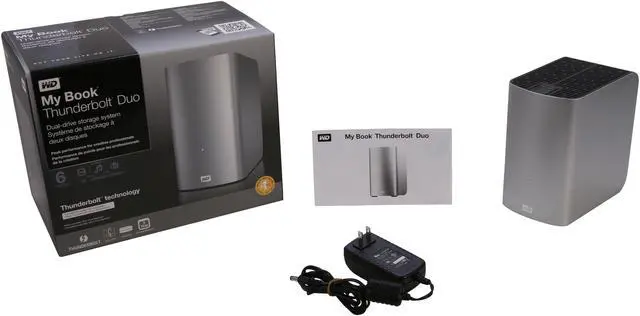 Alt view image 5 of 5 - Western Digital My Book Thunderbolt Duo 6TB 3.5" Thunderbolt Dual-drive Storage System