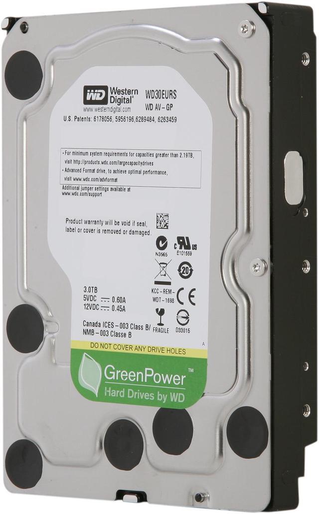 WD AV-GP WD30EURS 3TB 64MB Cache SATA 3.0Gb/s 3.5