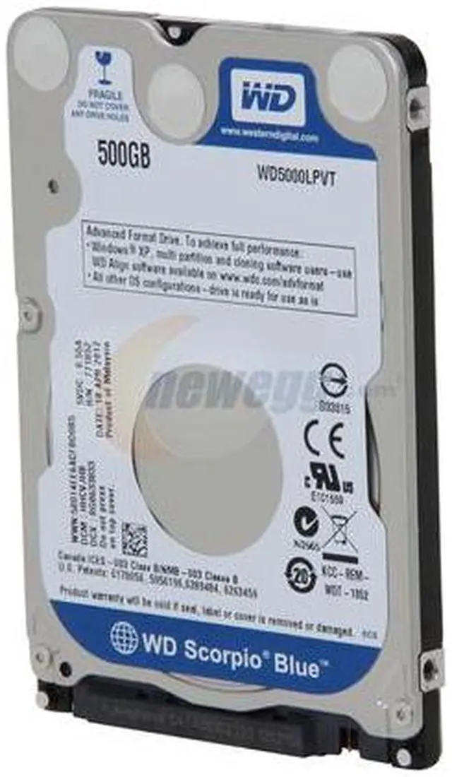 Alt view image 2 of 5 - Western Digital Wd Scorpio Blue 500Gb 5400Rpm Sataii 7Pin 8Mb Buffer 2.5Inch Mobile Hard Drive