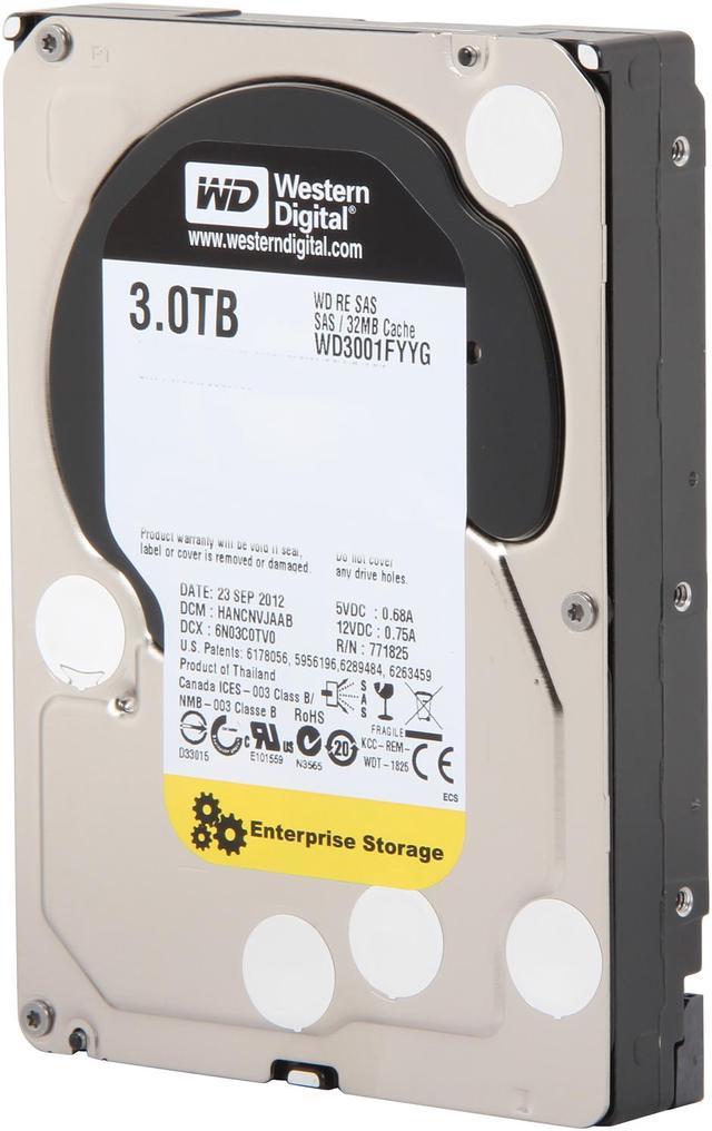 WD Re 3TB Datacenter Capacity Hard Disk Drive - 7200 RPM