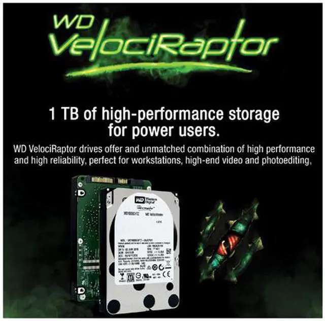 Alt view image 4 of 7 - Western Digital WD VelociRaptor WD1000CHTZ 1TB 10000 RPM 64MB Cache SATA 6.0Gb/s 2.5" Enterprise Hard Drive Bare Drive