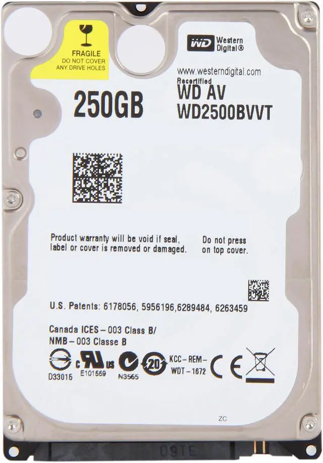 Alt view image 2 of 4 - WD WD2500BVVT 250GB 5400 RPM SATA 3.0Gb/s 2.5" Internal Notebook Hard Drive Bare Drive