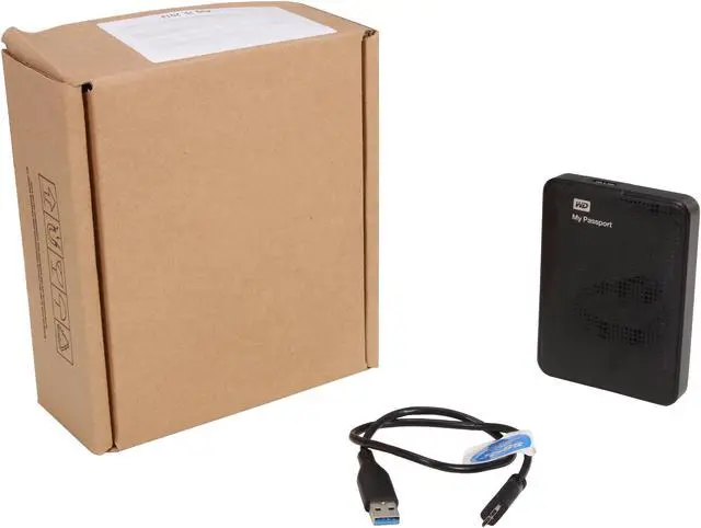 Alt view image 7 of 7 - WD 1TB My Passport Portable Hard Drive USB 3.0 Model WDBBEP0010BBK Black