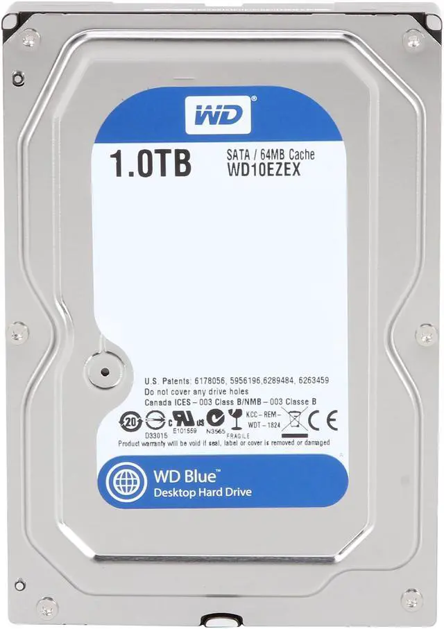 Alt view image 3 of 5 - WD Desktop Mainstream WDBH2D0010HNC-NRSN 1TB 7200 RPM 64MB Cache SATA 6.0Gb/s 3.5" Internal Hard Drive Retail Kit