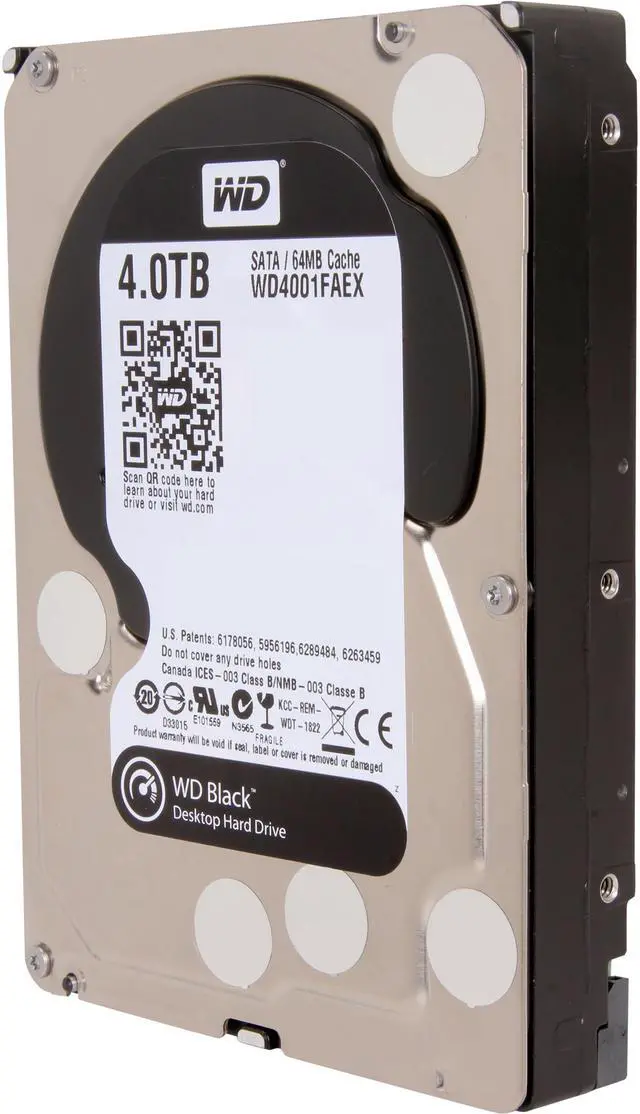 Alt view image 2 of 5 - WD Desktop Performance WDBSLA0040HNC-NRSN 4TB 7200 RPM 64MB Cache SATA 3.5" Internal Hard Drive