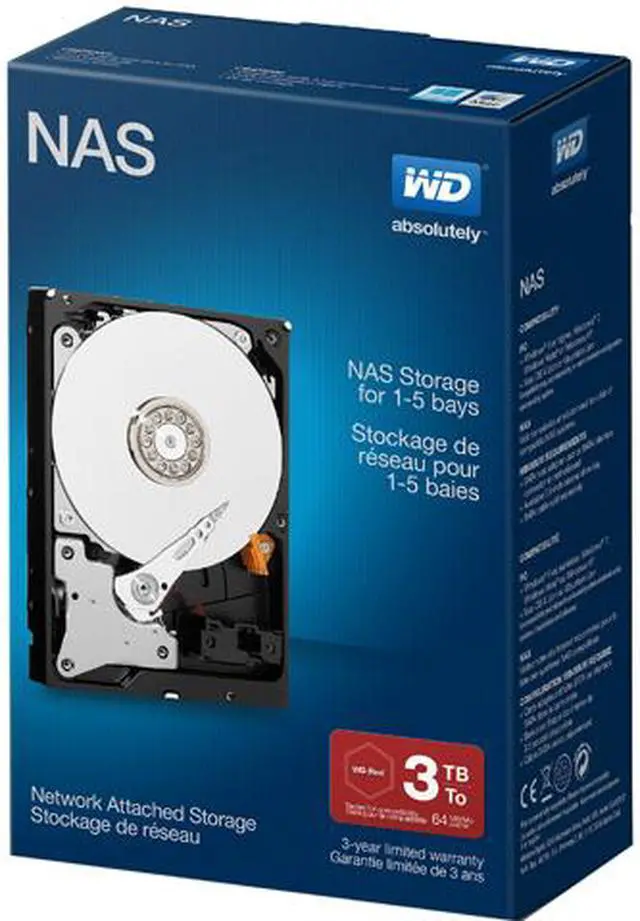 Main image of WD Desktop Networking WDBMMA0030HNC-NRSN 3TB 5400 RPM 64MB Cache SATA 6.0Gb/s 3.5" Network NAS Hard Drive Retail Kit