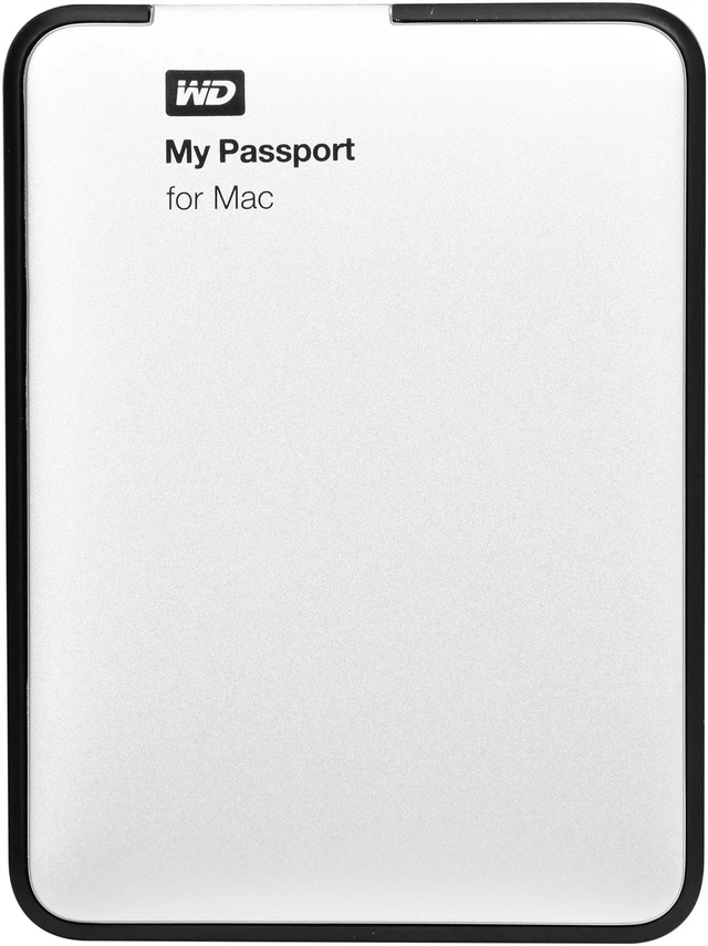 Alt view image 2 of 6 - WD 2TB Silver My Passport for Mac Portable External Hard Drive - USB 3.0 - WDBZYL0020BSL-NESN