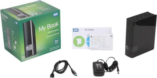 Alt view image 6 of 6 - WD 3TB My Book Desktop External Hard Drive - USB 3.0 - WDBFJK0030HBK-NESN