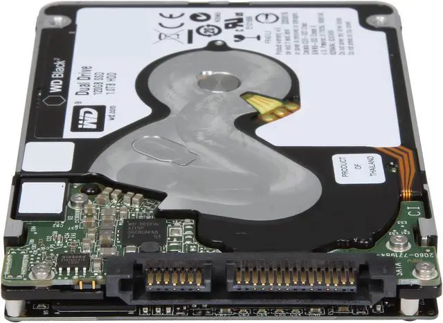 Alt view image 6 of 6 - WD Black² Dual Drive 2.5" 120 GB SSD + 1 TB HDD Kit WD1001X06XDTL