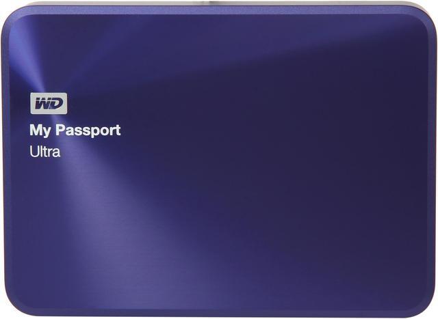 Alt view image 8 of 13 - WD 1TB Blue-Black My Passport Ultra Metal Edition Portable External Hard Drive - USB 3.0 - WDBTYH0010BBA-NESN