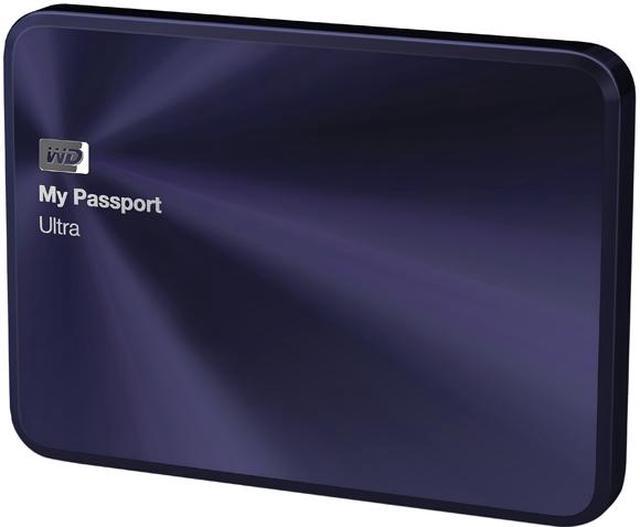 Main image of WD 1TB Blue-Black My Passport Ultra Metal Edition Portable External Hard Drive - USB 3.0 - WDBTYH0010BBA-NESN