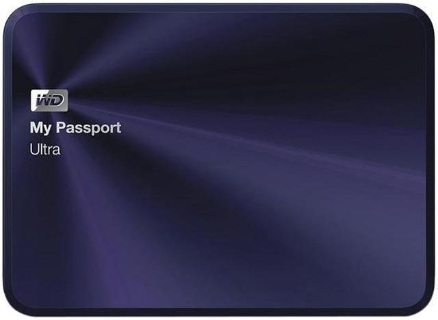Alt view image 2 of 13 - WD 1TB Blue-Black My Passport Ultra Metal Edition Portable External Hard Drive - USB 3.0 - WDBTYH0010BBA-NESN