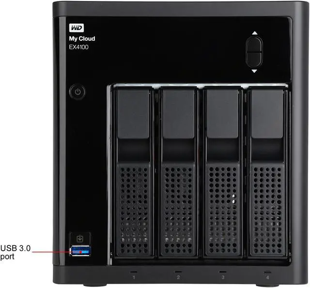 Alt view image 4 of 11 - WD 16TB My Cloud EX4100 Expert Series for Mac/PC & iOS/Android - NAS (WDBWZE0160KBK-NESN)