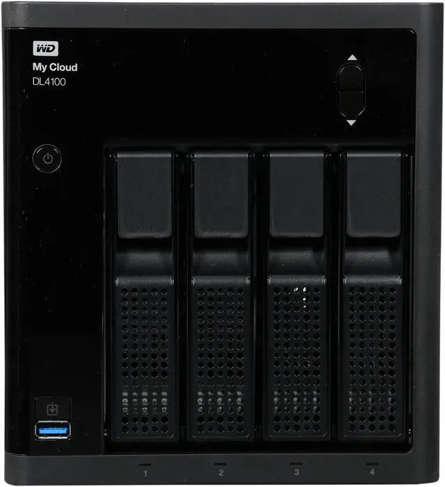 Alt view image 2 of 6 - WD 8TB My Cloud DL4100 Business Series DL4100 NAS Network Attached Storage - NAS WDBNEZ0080KBK-NESN