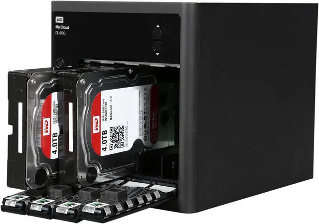 Alt view image 5 of 6 - WD 8TB My Cloud DL4100 Business Series DL4100 NAS Network Attached Storage - NAS WDBNEZ0080KBK-NESN