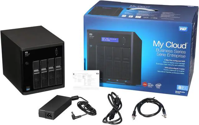 Alt view image 6 of 6 - WD 8TB My Cloud DL4100 Business Series DL4100 NAS Network Attached Storage - NAS WDBNEZ0080KBK-NESN