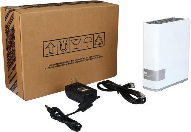 Alt view image 6 of 6 - WD My Cloud WDBCTL0040HWT 4TB Personal Cloud Storage Certified Refurbished