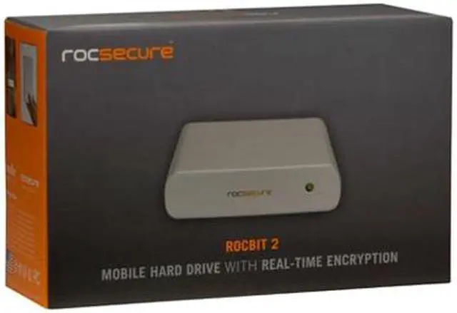 Alt view image 7 of 7 - rocstor Rocbit 2A 160GB 5400 RPM 2.5" USB 2.0 / Firewire400 Encrypted External Hard Drive Model J202F5-40