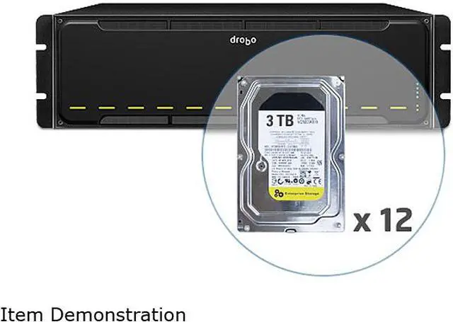 Alt view image 2 of 2 - Drobo B1200i (DR-B1200I-1A21-Q12) 12 x 3TB 12-Bay SAN Storage for Business