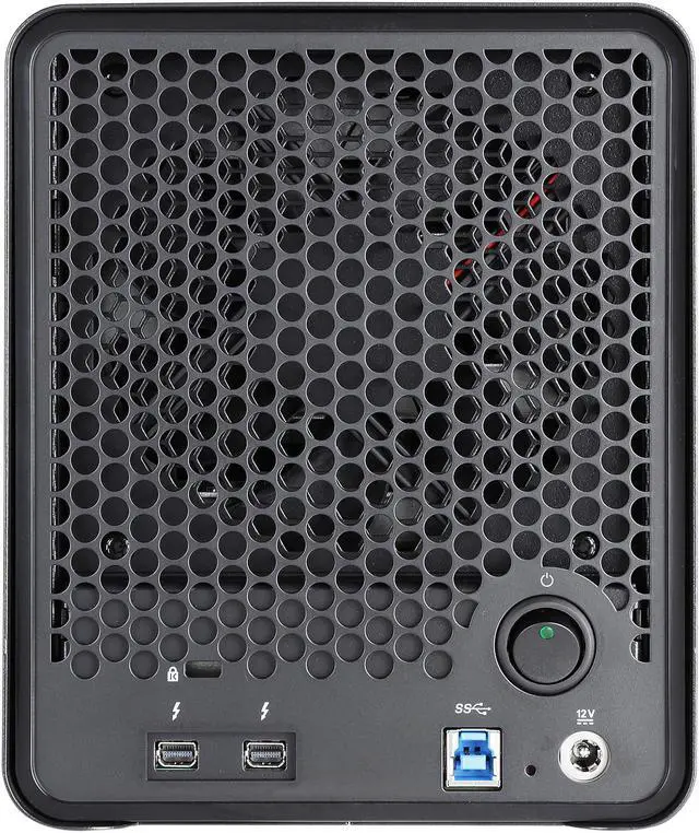 Alt view image 4 of 6 - Drobo 5Dt 5-Drive Direct Attached Storage (DAS) Array with mSATA SSD acceleration - USB 3 and Thunderbolt 2 ports (DRDR5A21-T) / Includes 3 Year DroboCare
