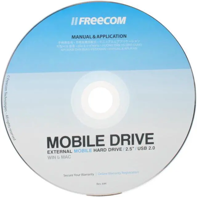 Alt view image 5 of 6 - FREECOM Mobile Drive 80GB USB 2.0 2.5" External Hard Drive 28675