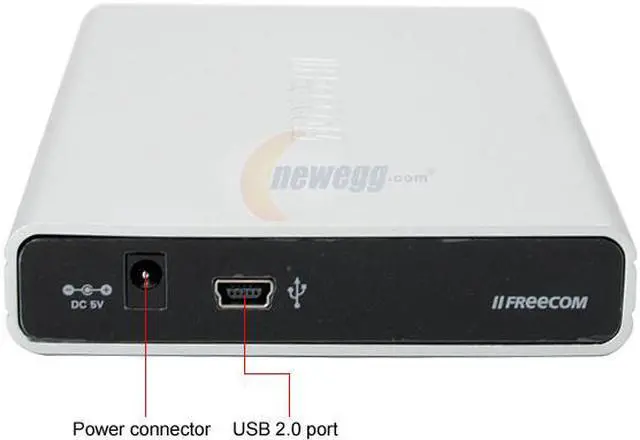 Alt view image 3 of 6 - FREECOM Mobile Drive 120GB USB 2.0 2.5" External Hard Drive 28676