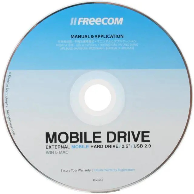 Alt view image 5 of 6 - FREECOM Mobile Drive 120GB USB 2.0 2.5" External Hard Drive 28676