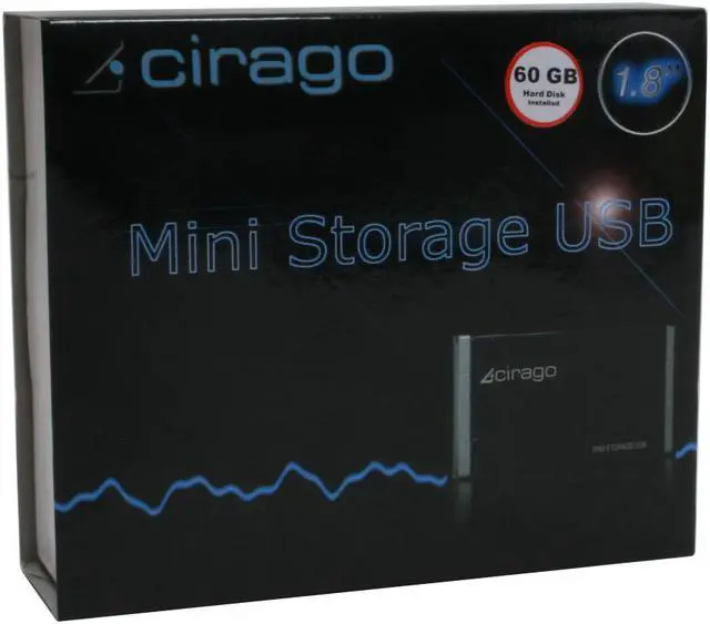 Alt view image 9 of 9 - cirago CST3060BLK 60GB 1.8" USB 2.0 External Hard Drive