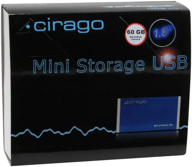 Alt view image 8 of 8 - cirago CST3060BL 60GB 1.8" USB 2.0 External Hard Drive