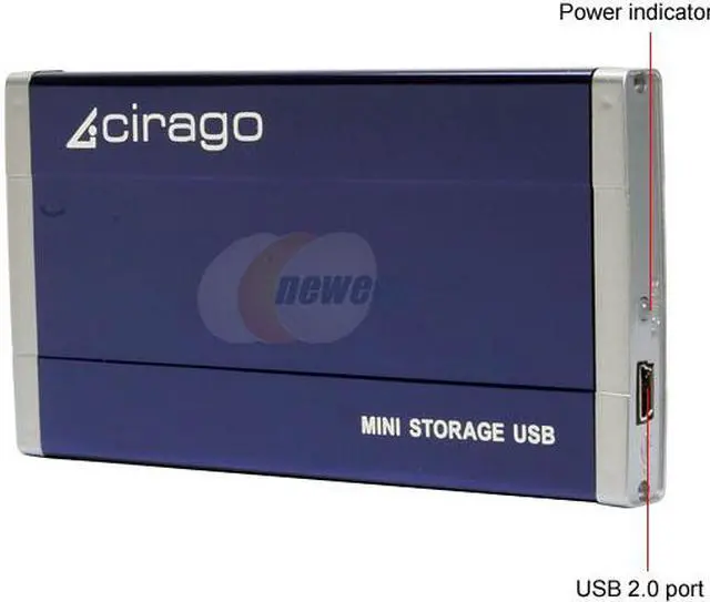 Alt view image 3 of 8 - cirago CST3060BL 60GB 1.8" USB 2.0 External Hard Drive