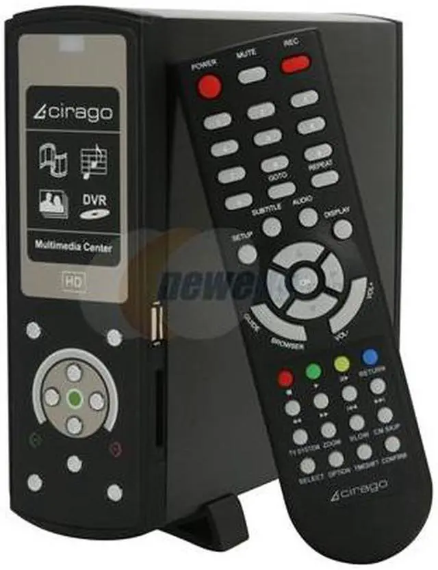 Main image of cirago 1TB USB 2.0 / Ethernet / WiFi USB Dongle 3.5" Media Center USB/Ethernet/AV CMC1100